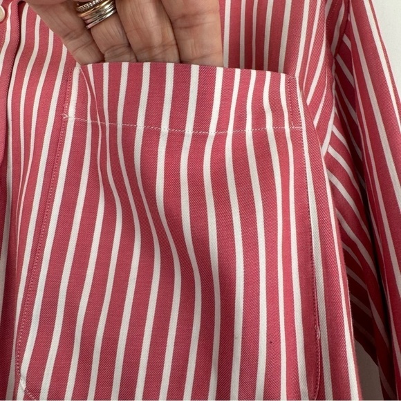Lincs - David Chu - Red, White, and Blue Striped Button-Up Shirt - Size S - Picture 6 of 8